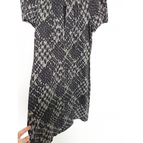 Trina Turk Shift Dress Womens Size‎ 4 Gray Short Sleeve Knit Office Academia - Picture 5 of 10